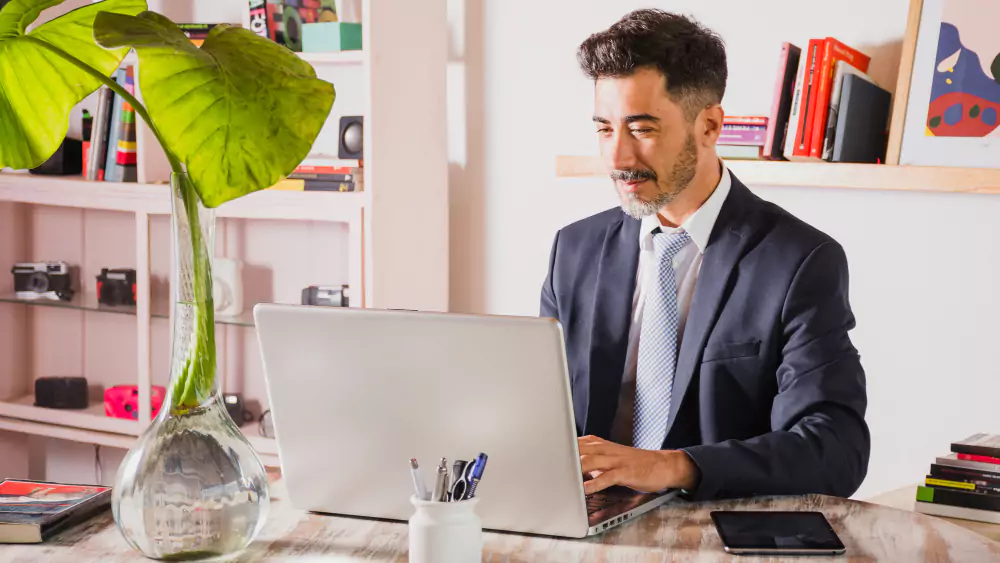 Recruitment consultant discussing a role specification with a client