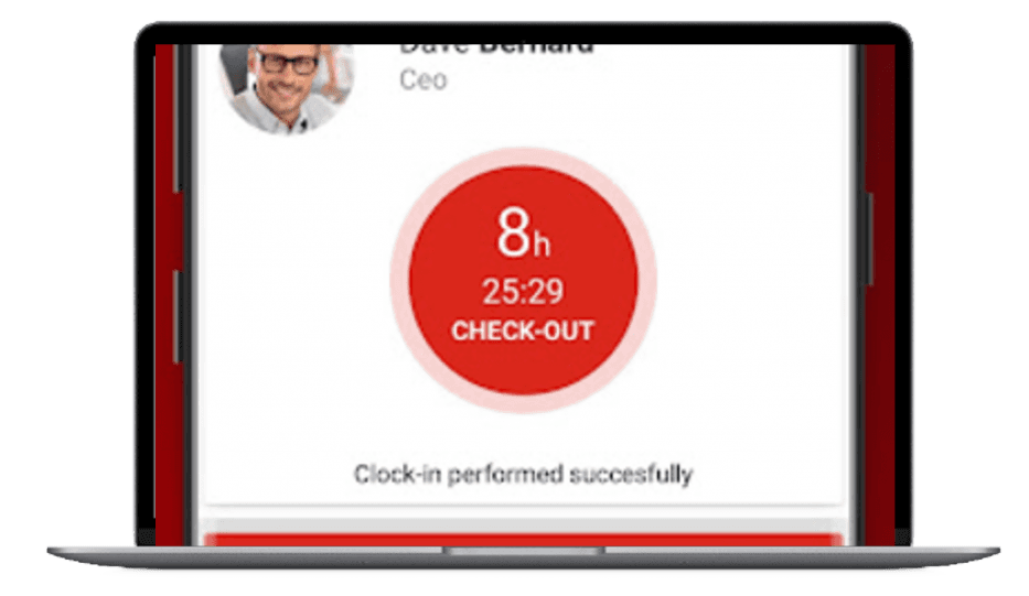 Screens from the Wizard digital timesheet and attendance management system
